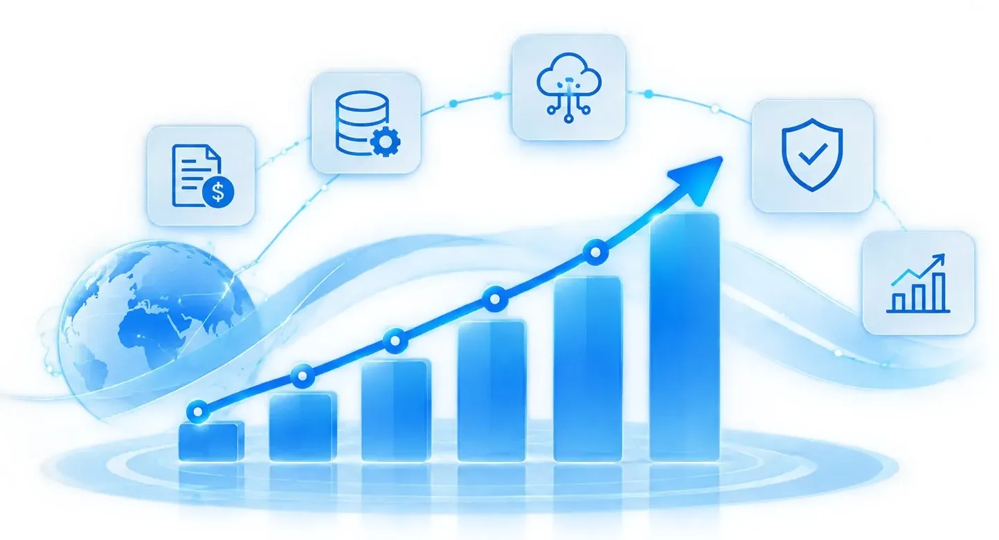 Growth chart illustration