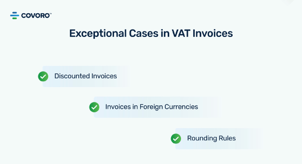Exceptional Cases In Vat Invoice