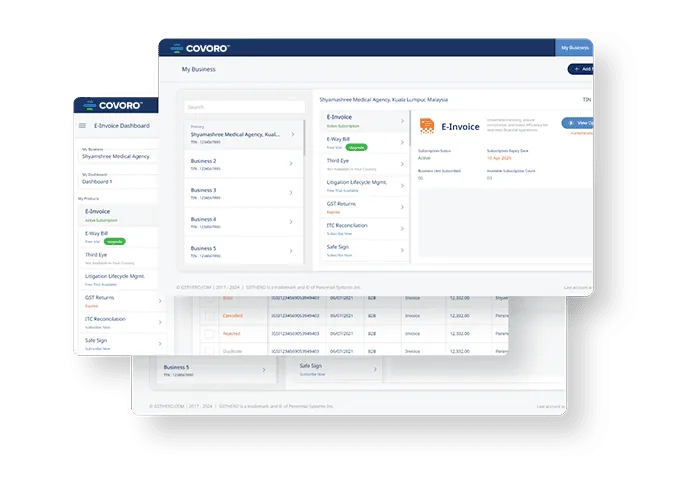 Compliance dashboard