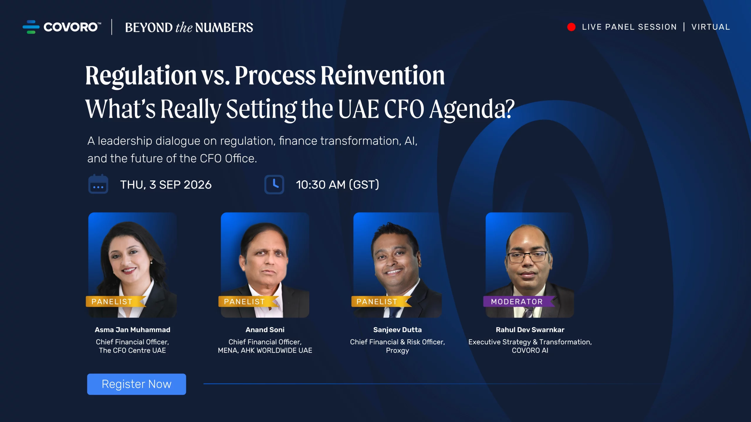 COVORO Live Panel Session